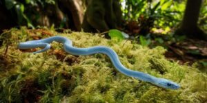 sonhar com cobra azul