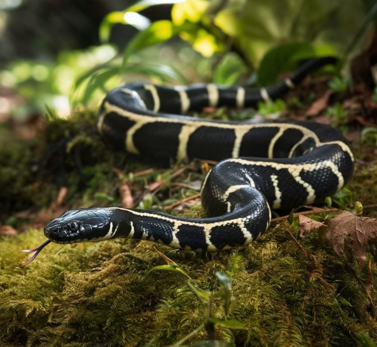 sonhar com cobra branca e preta