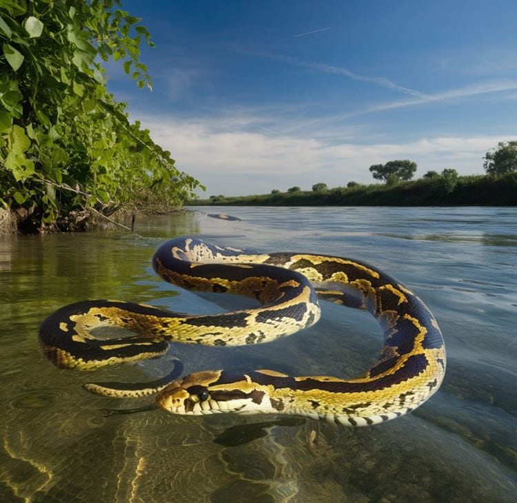 sonhar com cobra dentro da agua