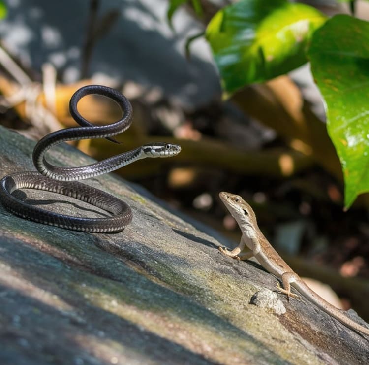 sonhar com cobra e lagarto