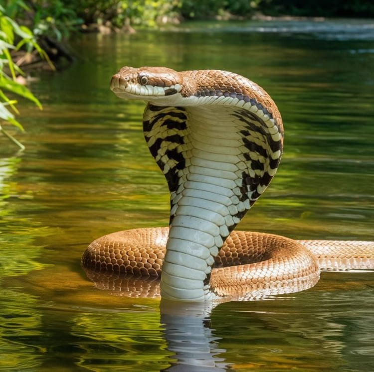 sonhar com cobra na agua limpa