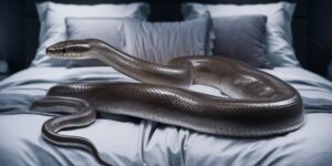 sonhar com cobra na cama