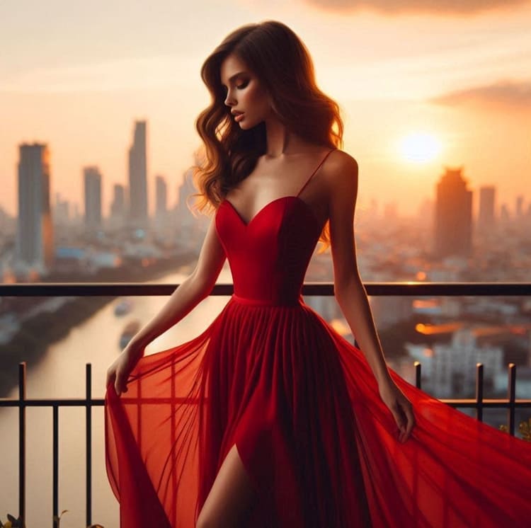 Sonhar com vestido Vermelho